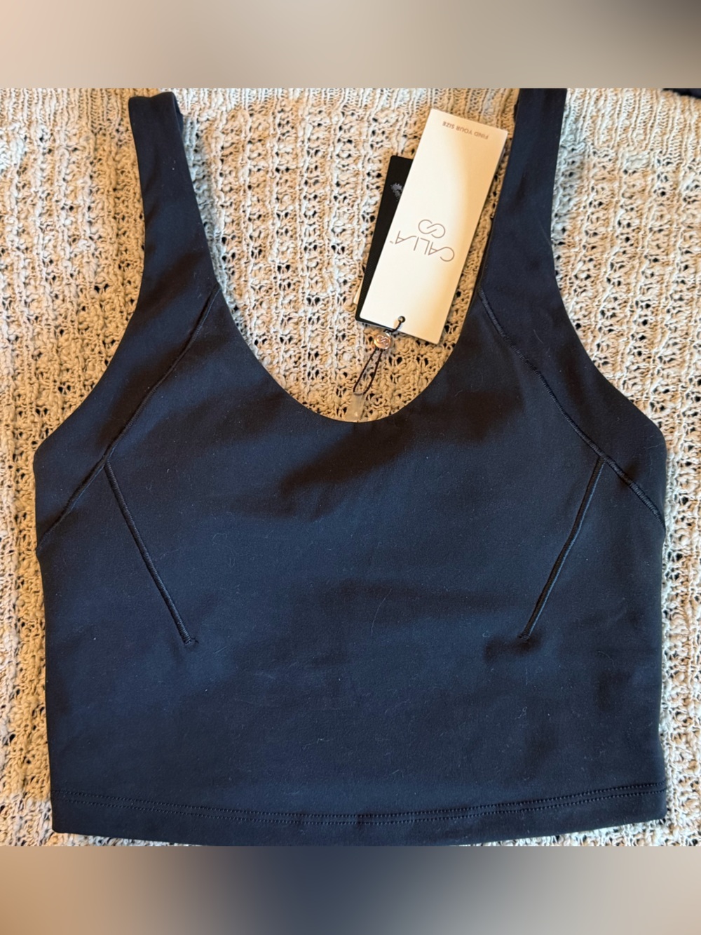 CALIA by Carrie Underwood Black Sports Bra Crop Tank